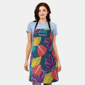 Appron maman avec tablier à motifs floraux tropica (Porté)