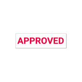Approved Document Stamp Zelfinktende Stempel (Design)