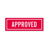 Approved Zelfinktende Stempel (Design)