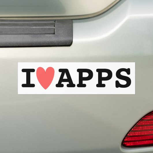 Apps Bumpersticker (Op auto)