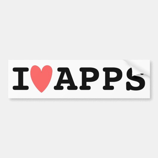 Apps Bumpersticker (Voorkant)