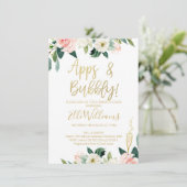 Apps floraux et invitation à la douche nuptiale mo (Debout devant)