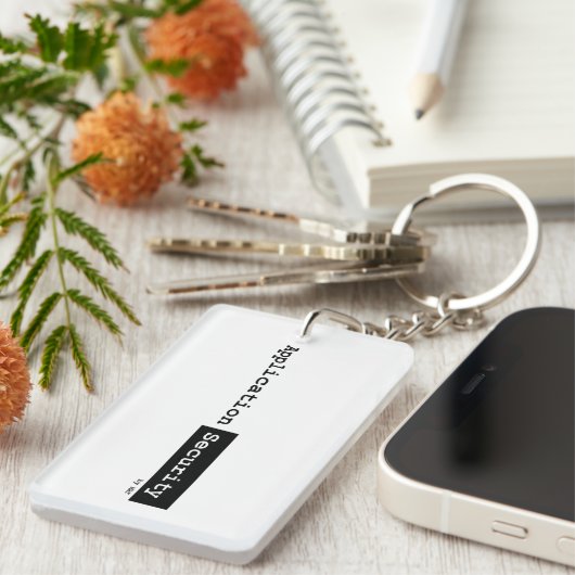 AppSec Keyring Sleutelhanger (Voorkant Rechts)