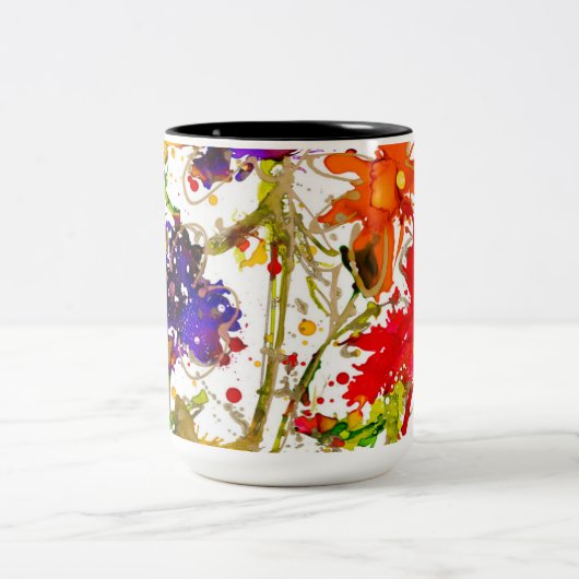 Appuyer Le Long Sens Heureux Lovitude Mug (Centre)