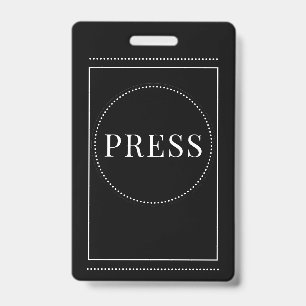 Appuyez sur Badge Noir