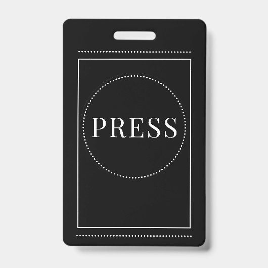 Appuyez sur le badge noir (Avant)