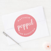 Appuyez sur le bouton Question Sticker Blush Pink (Enveloppe)