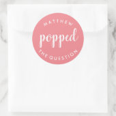 Appuyez sur le bouton Question Sticker Blush Pink (Sac)