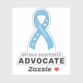 Apraxia Awareness Advocate Vinyl Sticker (Feuille)