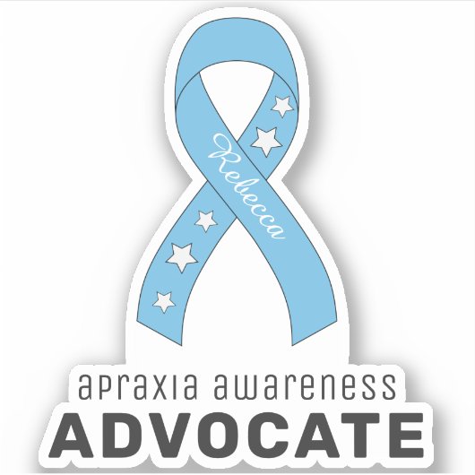 Apraxia Awareness Advocate Vinyl Sticker (Devant)