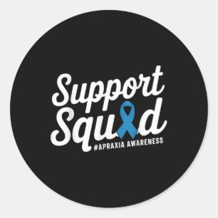Apraxia Awareness Support Squad Ronde Sticker