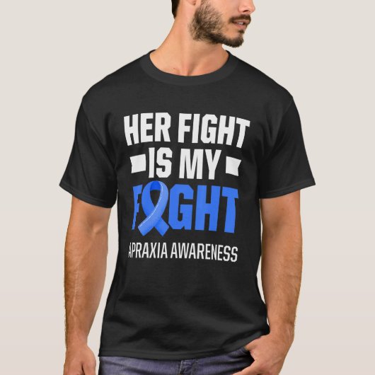 Apraxia Awareness Survivor Fight Warrior 3 T-shirt (Voorkant)