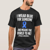 Apraxia Awareness Survivor Means Warrior 1 T-shirt (Voorkant)