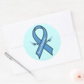 Apraxia Bewustzijnslint met vleugels Ronde Sticker (Envelop)