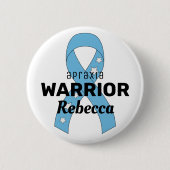 Apraxia Warrior Ribbon White Button (Voorkant)