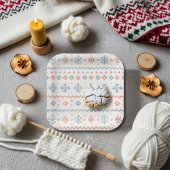 Après Bébé Fair Isle Pattern Ski Club  Papieren Bordje