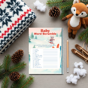 Après Bébé jeu de lettres brouillées carte Baby Sk