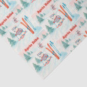 Après Bébé Polar Bear & Arctic Fox Skiing Tissuepapier (Detail)