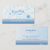 Après des cartes de visite d'école (Devant / Derrière)