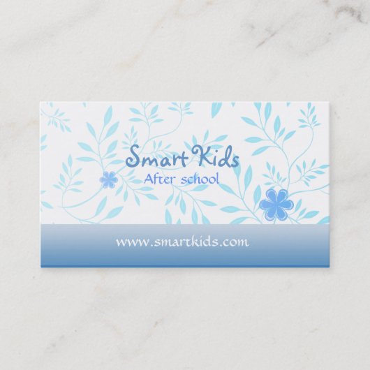 Après des cartes de visite d'école (Devant)