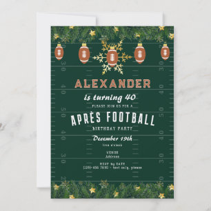 Après Football Kerstsport Verjaardagsfeest Kaart