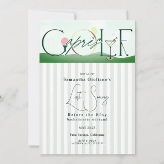 Apres Golf Laatste Swing Voor de Ring Bachelorette Kaart