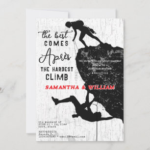 Après klim rock klimmen berg gezamenlijke strand kaart