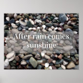 Après la pluie vient soleil poster de motivation (Devant)