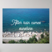 Après la pluie vient soleil proverbe poster (Devant)