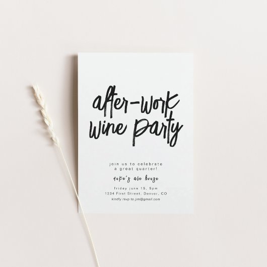 Après le groupe de travail Invitation de l'entrepr