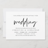 Après le mariage, Brunch célébration Invitation (Devant)