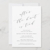 Après le noeud est lié | Mariage Brunch Invitation (Devant)
