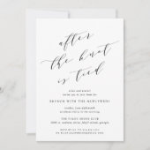 Après le noeud est lié | Mariage Brunch Invitation (Devant)
