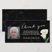 Après les funérailles, Merci de photos du mémorial (Devant / Derrière)