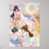 Après-midi : Sailor Moons Inspiré - Poster Matte (Devant)