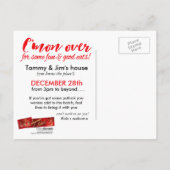 Après Noël Fête Potluck Invitation (Dos)