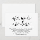 Après que nous ayons fait, nous dînons, Invitation (Devant / Derrière)