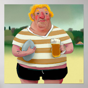 Après Rugby - Rugby Painting Print