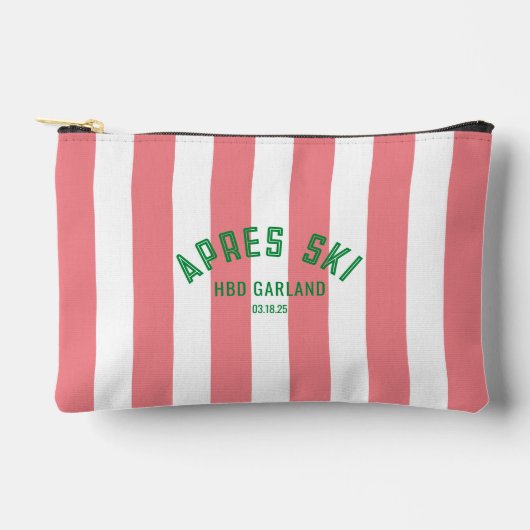 Apres Ski 2025 Roze Cabana Stripe Etui (Voorkant)