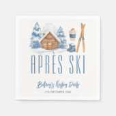 Apres Ski Baby shower Winter Nesting Party Servet (Voorkant)