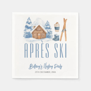 Apres Ski Baby shower Winter Nesting Party Servet