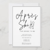 Apres ski bachelorette weekendje weg kaart (Voorkant)