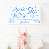 Après Ski Birthday Ski Party Vinyl Banner (Insitu)