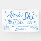Après Ski Birthday Ski Party Vinyl Banner (Horizontaal)