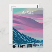 Apres ski briefkaart (Voorkant / Achterkant)