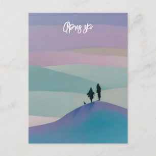 Apres ski briefkaart