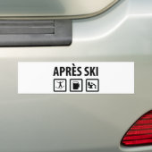 apres ski bumpersticker (Op auto)
