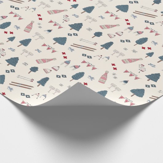 Apres Ski-cadeaupapier Wintercadeau voor haar Fees Cadeaupapier (Hoek)