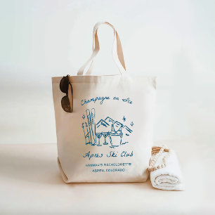 Après Ski Champagne op Ijs Winter Bachelorette Fee Tote Bag