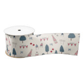 Apres Ski Champagne Roze Winter Gift Wrap Lint (Spoel)
